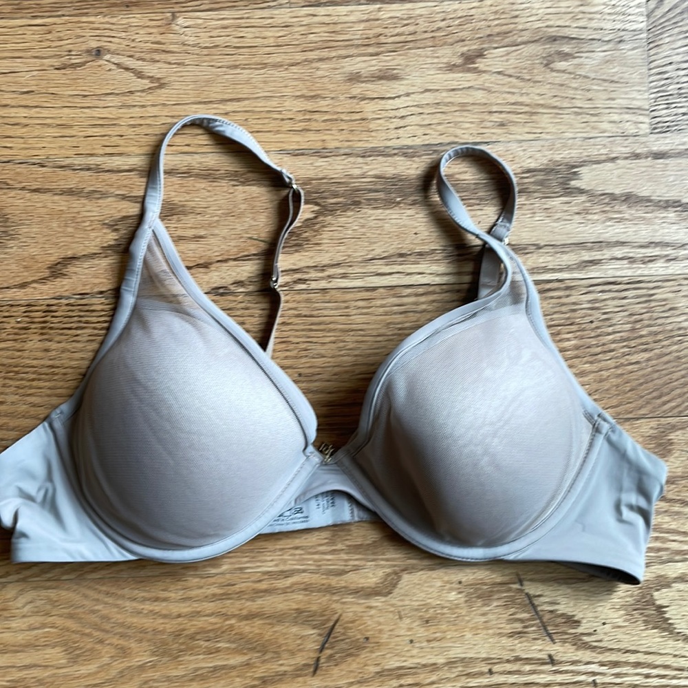 Thirdlove 24/7 Classic Contour Plunge Bra 38 A1/2 Taupe